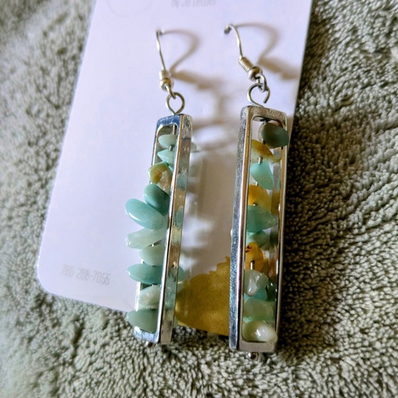 Unique Turquoise Earrings - Picture 1 of 3